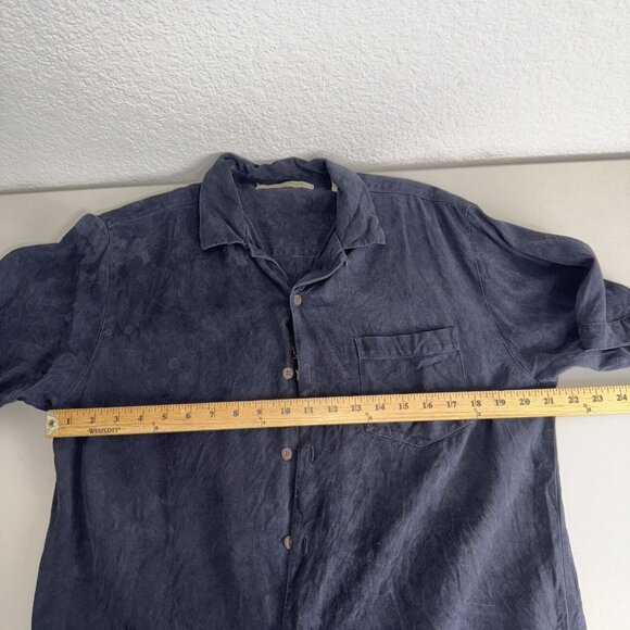 Tommy Bahama Button Up Shirt Mens Small Black Short Sleeve‎ - Picture 7 of 12